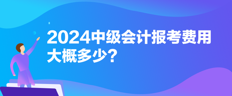 2024中级会计报考费用大概多少？