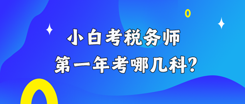 小白考税务师第一年考哪几科？