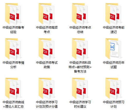 中级经济师备考资料
