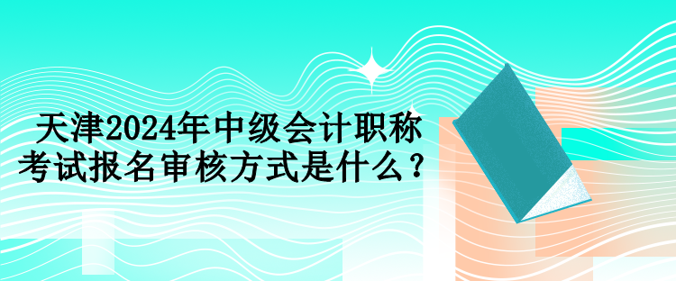 天津2024年中级会计职称考试报名审核方式是什么？