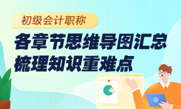 【思维导图】2024初级会计各章思维导图详细版 梳理知识重难点