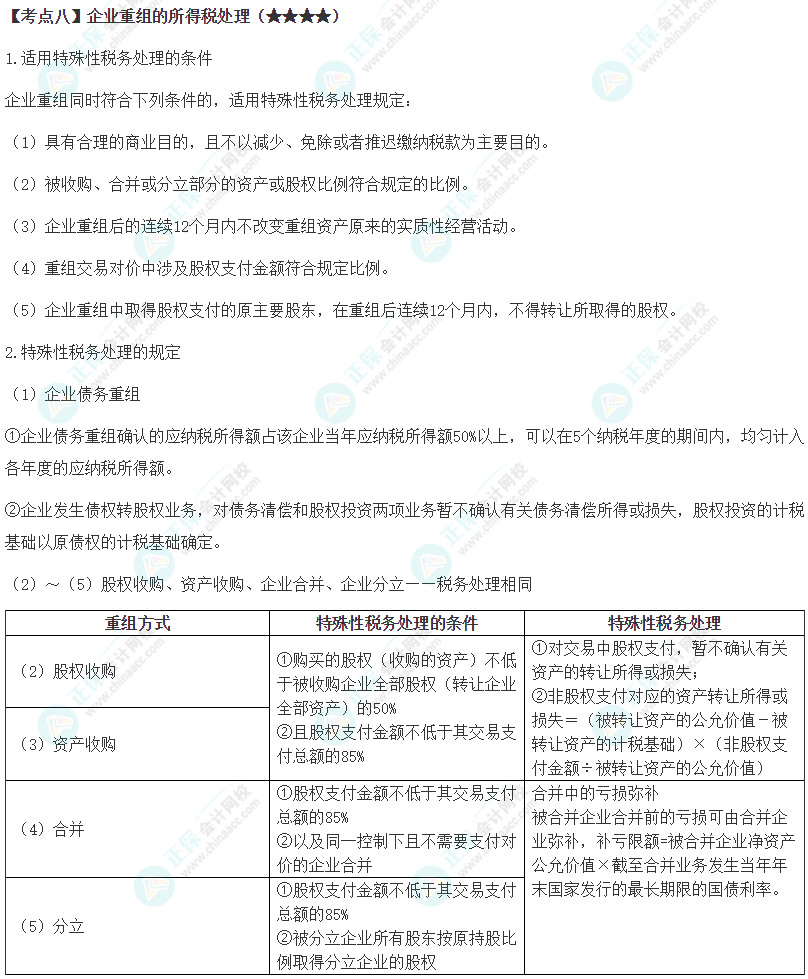 2024年注会《税法》第4章高频考点8
