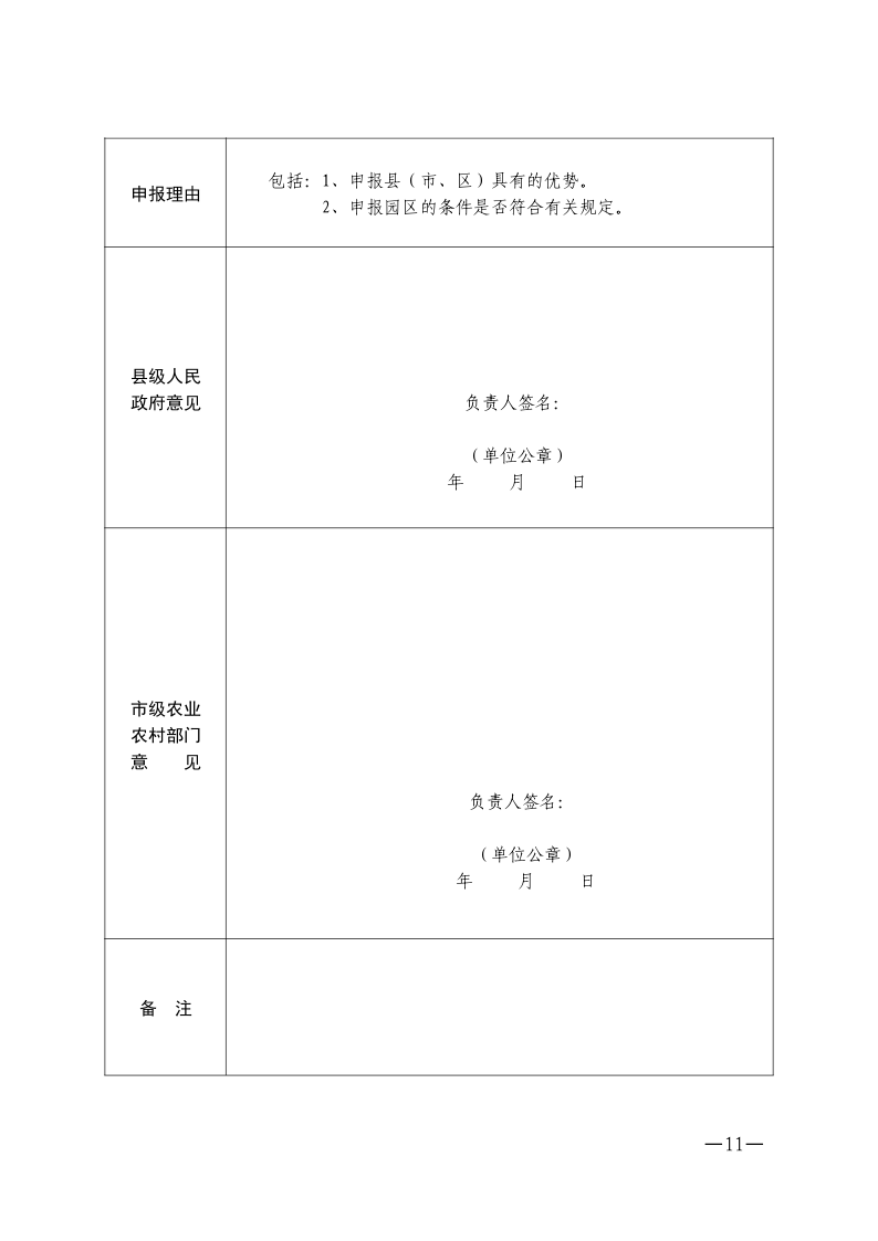 陕西省省级农产品加工园区申报书