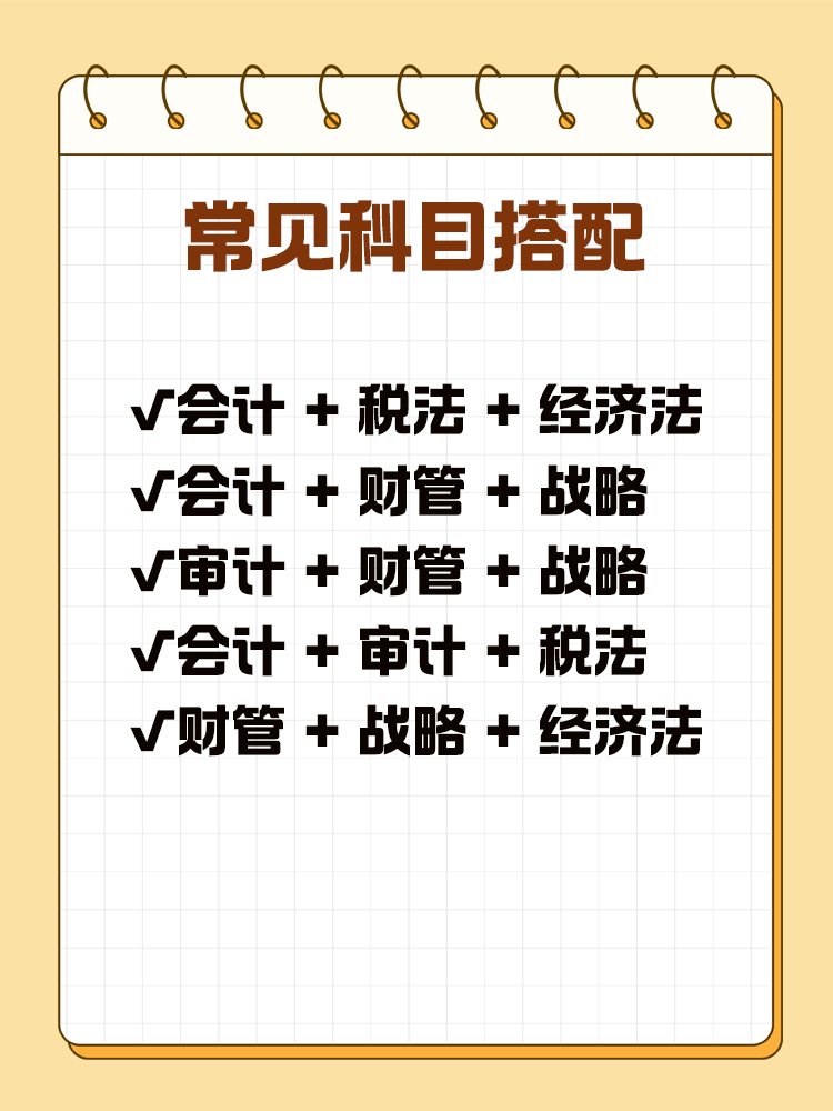 常见科目搭配