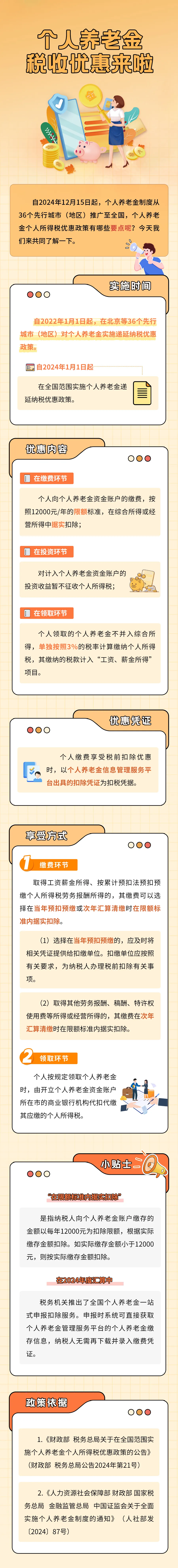 个人养老金税收优惠来啦！