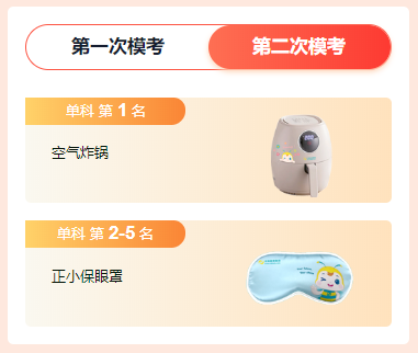 注会一模奖品