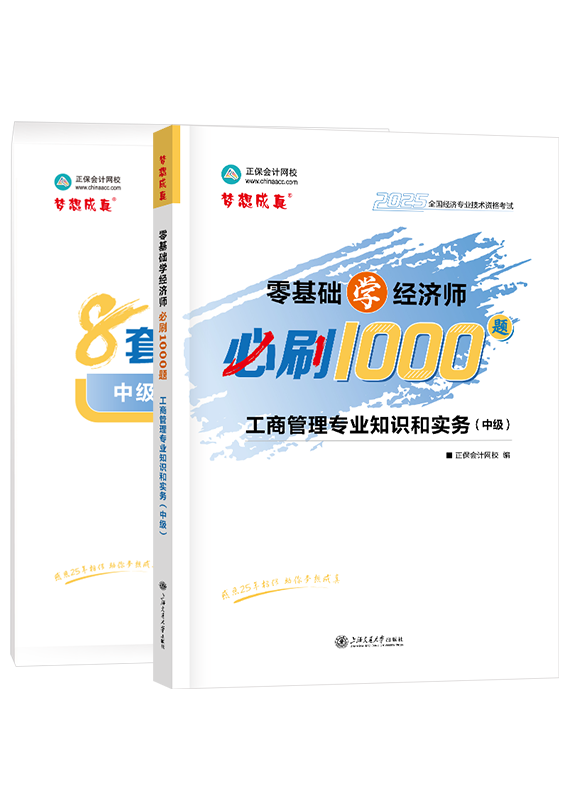 [预售]2025年中级经济师《工商管理专业知识和实务》必刷1000题+8套卷