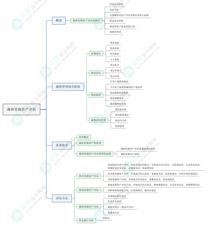 2025《资产评估实务(一)》思维导图第四章：森林资源资产评估