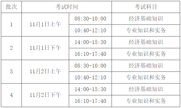 考试时间