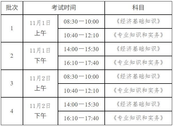 考试时间