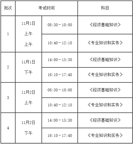 考试时间