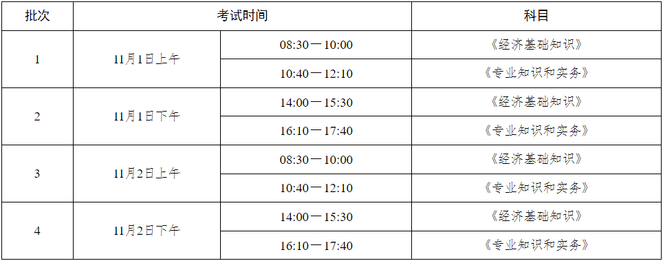 考试时间