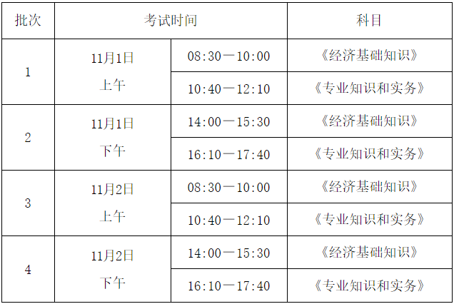 考试时间