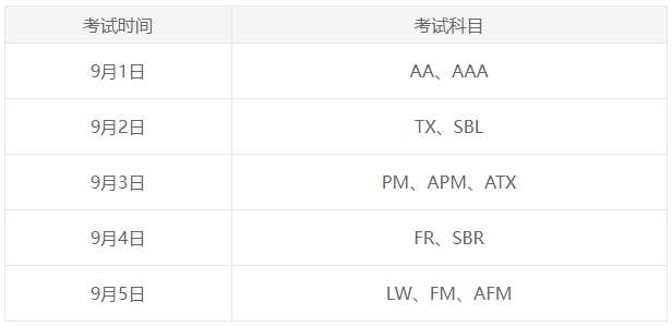 9月季考时间