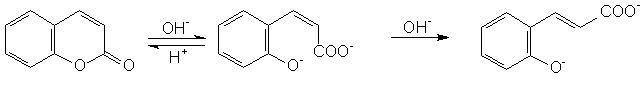 邻羟基桂皮酸的顺反结构